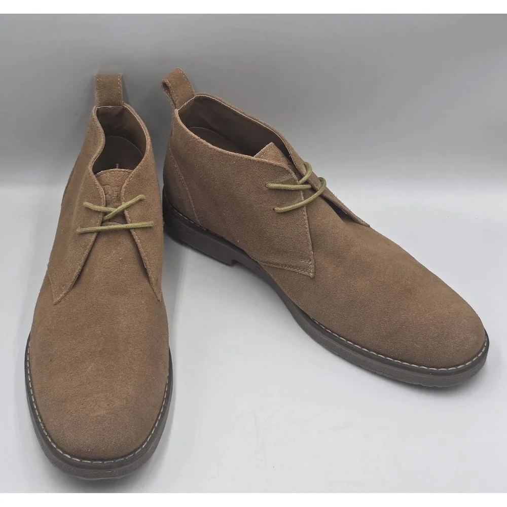 GH Bass Pearce Mens 11 D Tan Suede Leather Chukka Desert Boots Brown